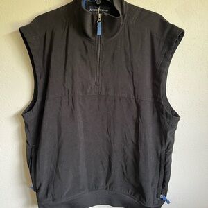 Men’s Black Arnold Palmer Golf Quarter Zip Pullover Vest Size L